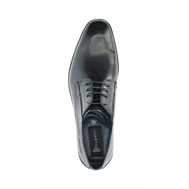 Pánske kožené topánky čierne, P505